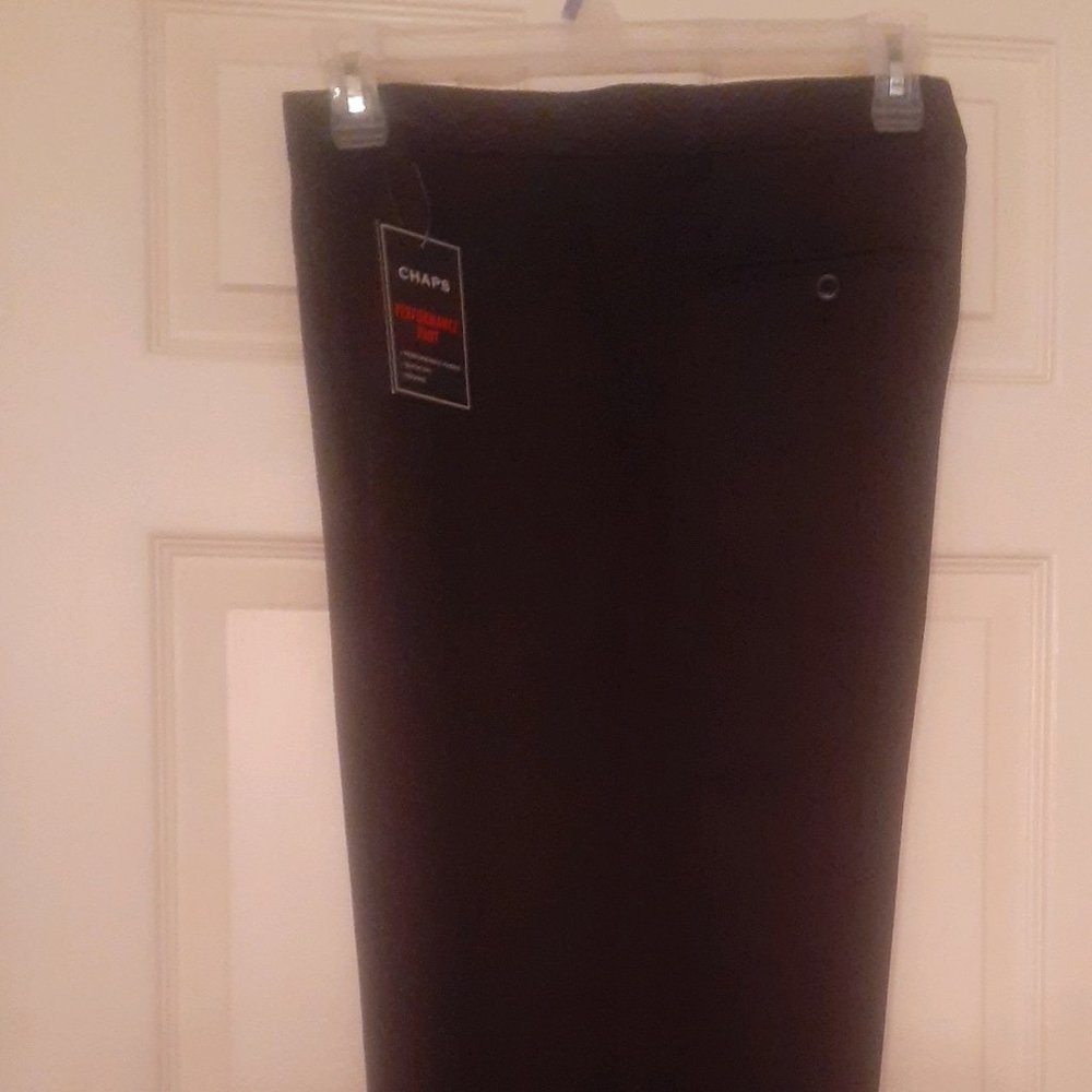 Men's Chaps Dress Pants - Black - New- 36W X 30L